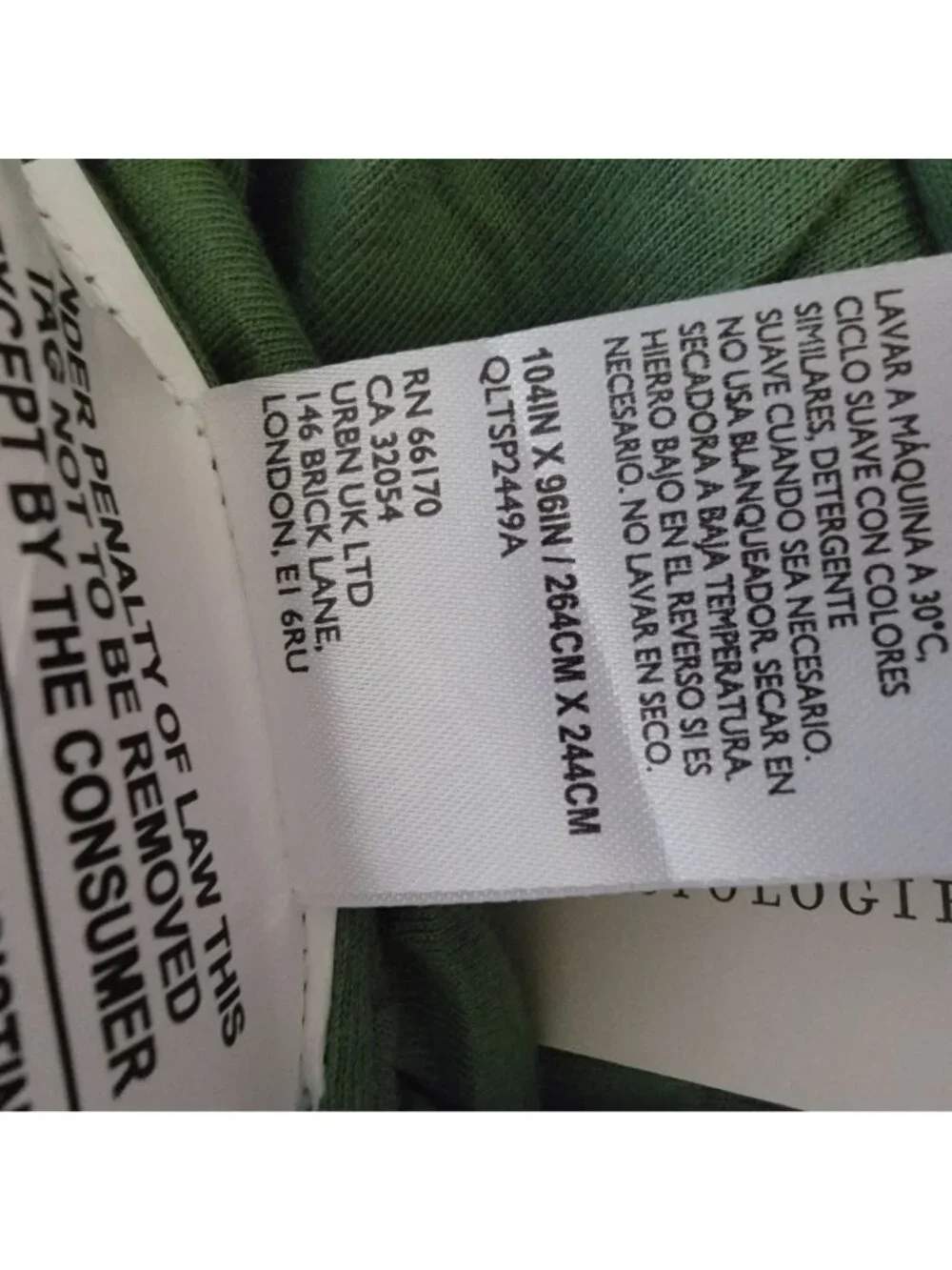 Anthropologie Dahlia Cotton Jersey Floral Quilt King Sage Boho Chic Cottagecore